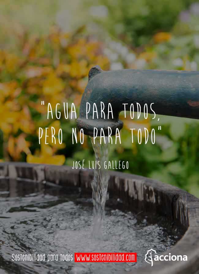 José Luis Gallego y el agua