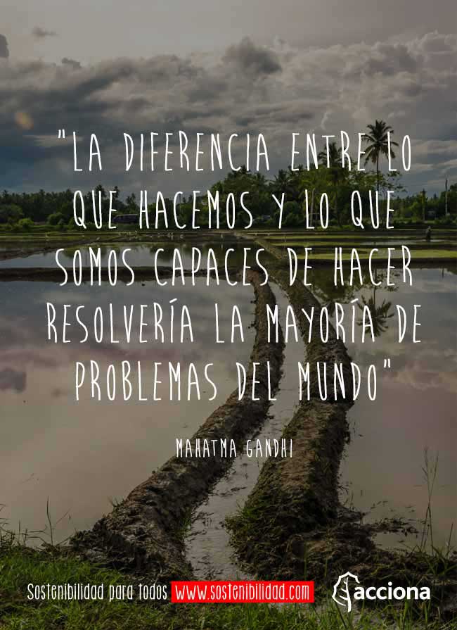 Gandhi y los problemas del mundo