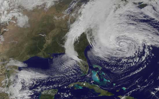 Huracan Sandy en vivo